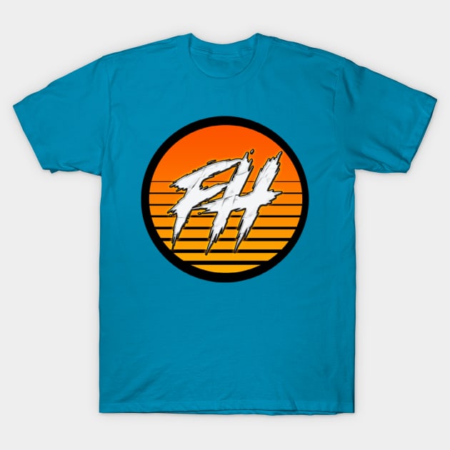 The Fall Horsemen Synthwave Logo T-Shirt by The Fall Horsemen